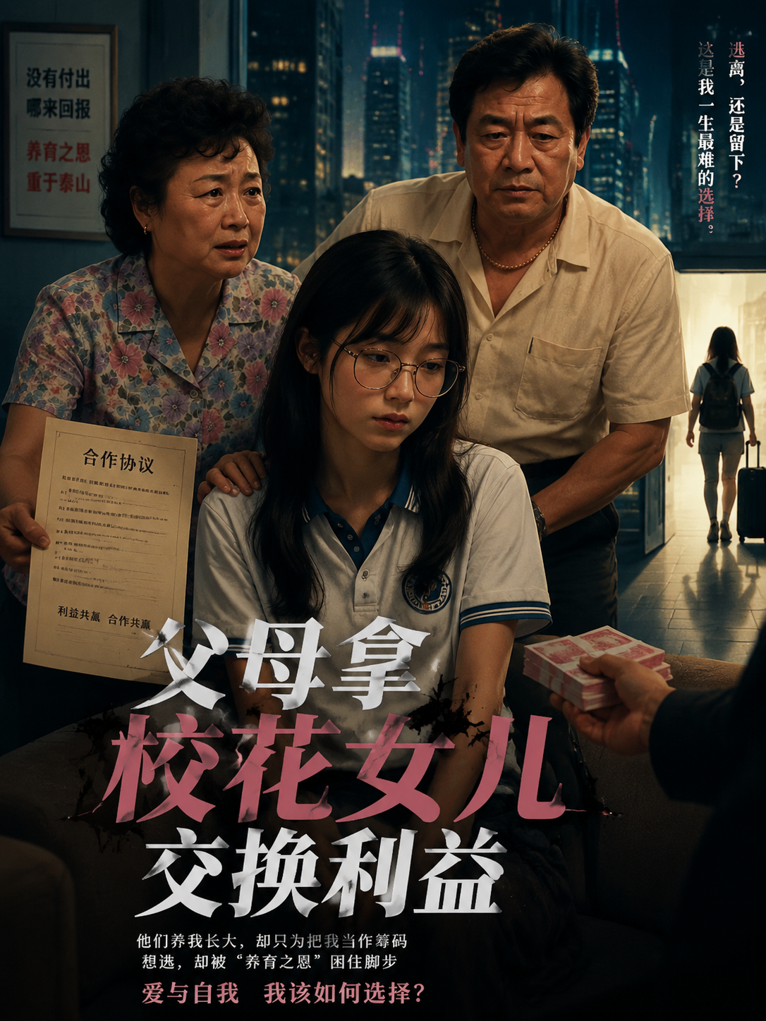 父母拿校花女儿身体换取利益 全1集